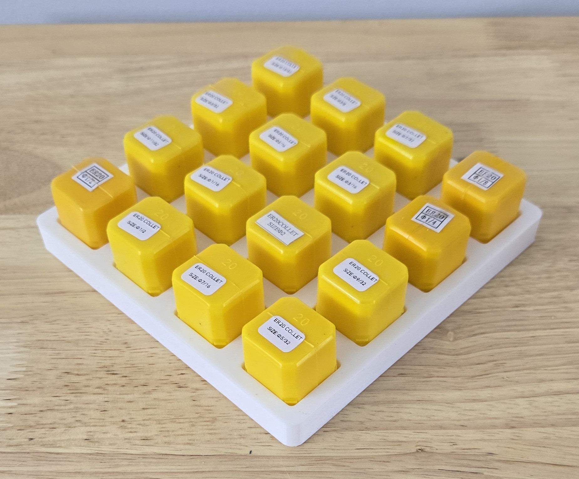 ER20 collet organizer w/case